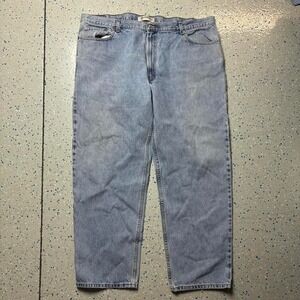 VTG Levis 550 Jeans 44x30 Relaxed Fit Blue Denim Cotton Loose Workwear